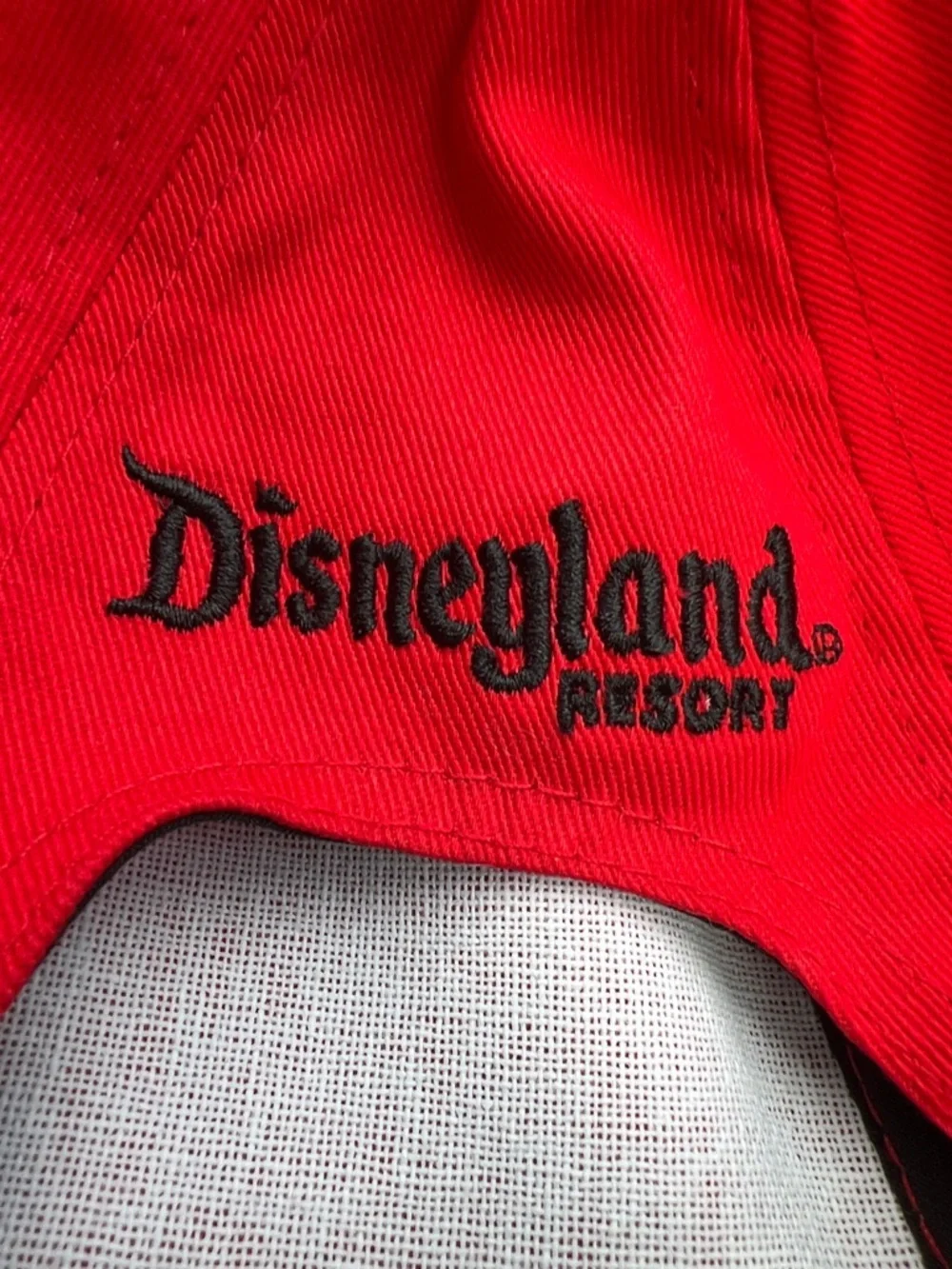 Disney Minnie Mouse Red and White Polka Dot Ear Hat with Black Ears